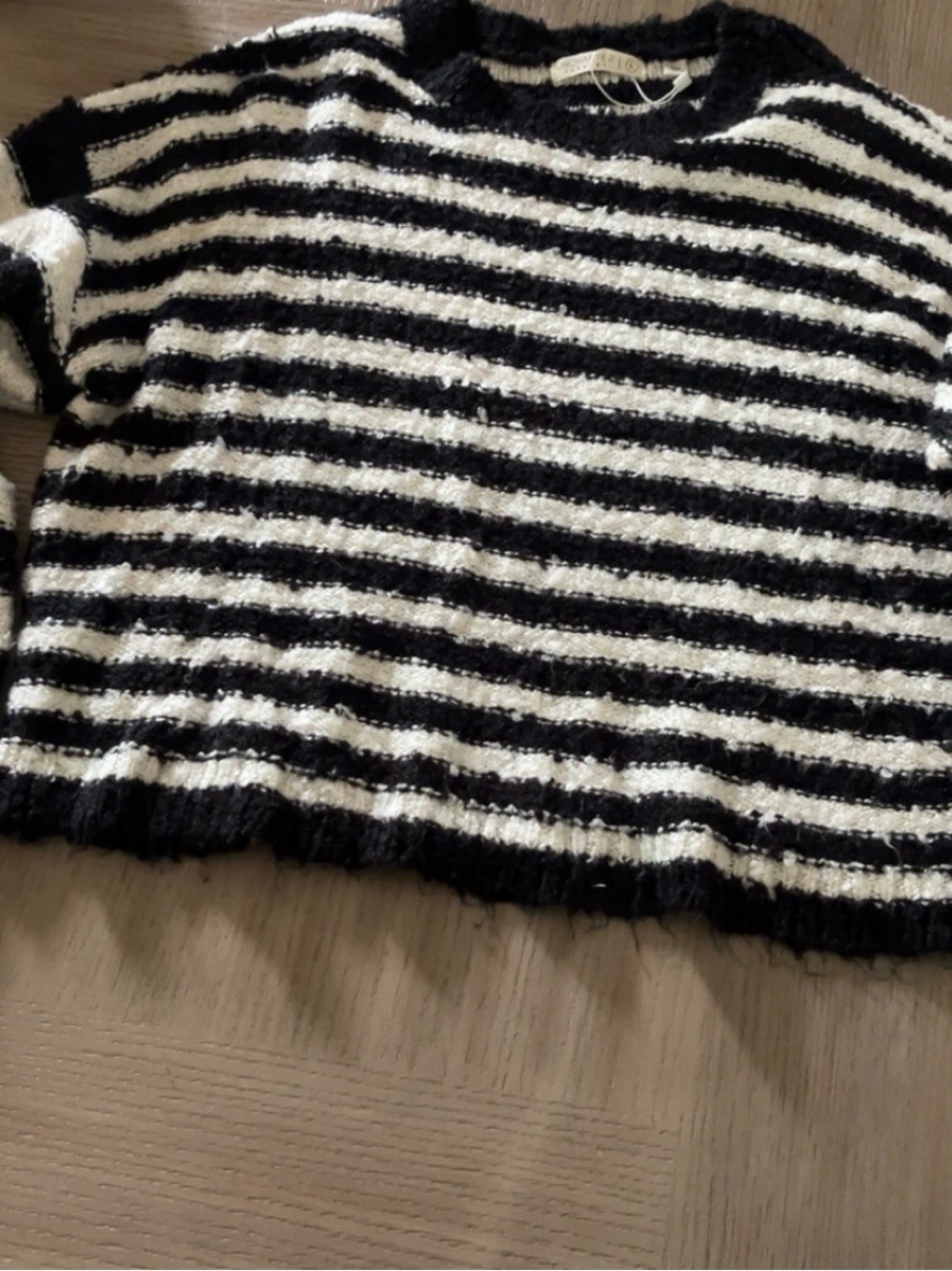 Black and white sweater
